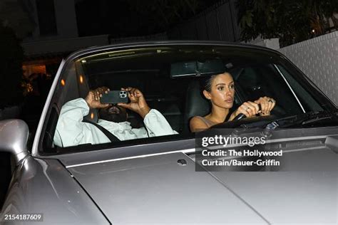 Kanye West and Bianca Censori are seen leaving the Chateau Marmont on ...