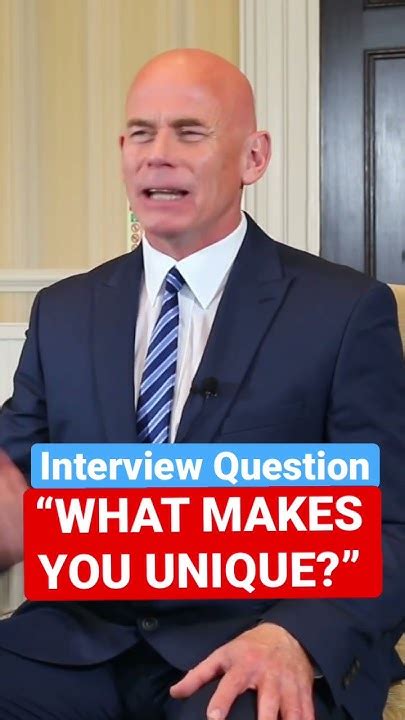 How To Answer ‘what Makes You Unique Interview Question Shorts Youtube