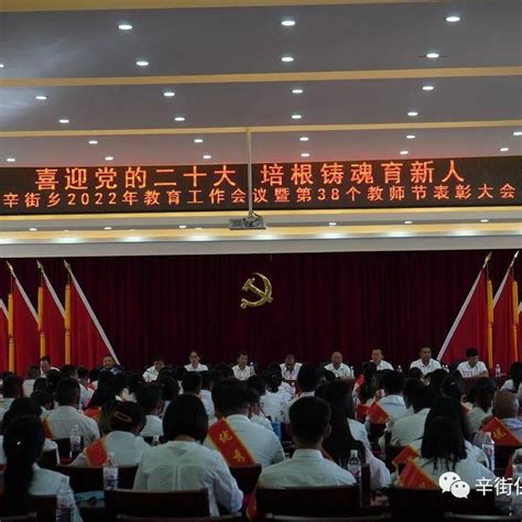 辛街乡举行庆祝第38个教师节大会教育王宝霞同志