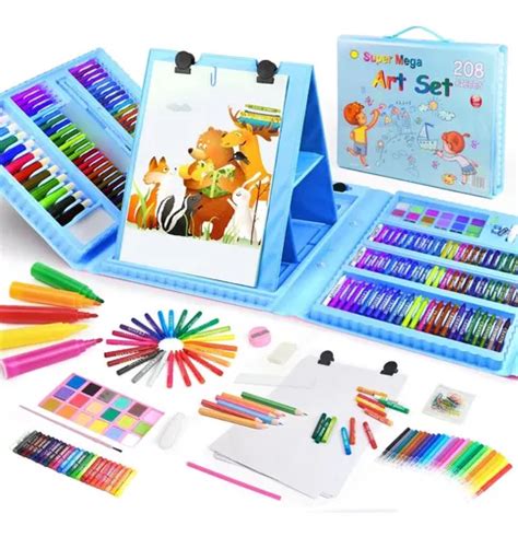 Kit 208 Piezas Lapices De Colores Arte Profesional Dibujo Cuotas Sin