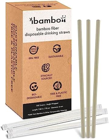 Amazon Miw Piw Biodegradable Coconut Straws Pieces