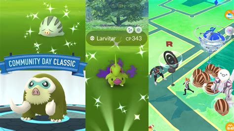 Swinub Community Day Classic In Pokemon Go Shiny Shadow Larvitar Youtube