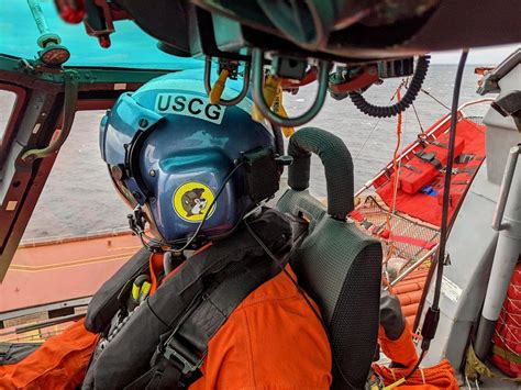 Dvids Images Coast Guard Medevacs Man From Tanker 32 Miles Offshore