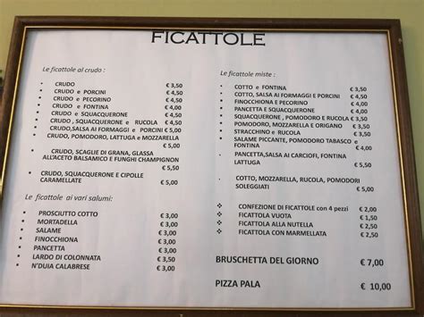 Carta De Ristorante I Due Laghi Italia