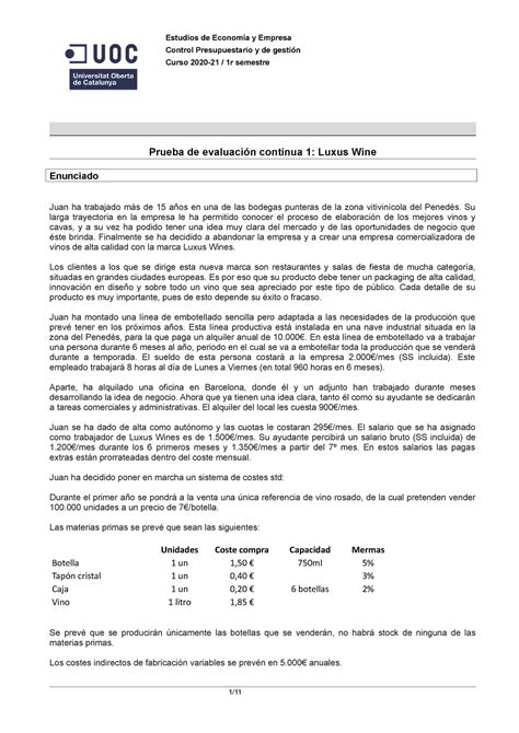 Control Presupuestario Y De Gesti N Pec Estudios De Econom A Y