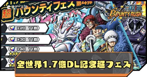 【バウンティラッシュ】「全世界1 7億dl記念超フェス」ガチャシミュレーター 神ゲー攻略