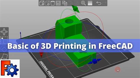 Basic Of D Printing In Freecad Freecad Tutorial Freecad D