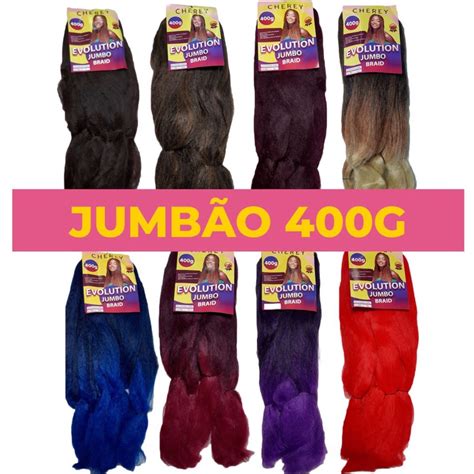 Cabelo Super Jumbão CHEREY EVOLUTION 400 gramas Jumbo para Trança Box