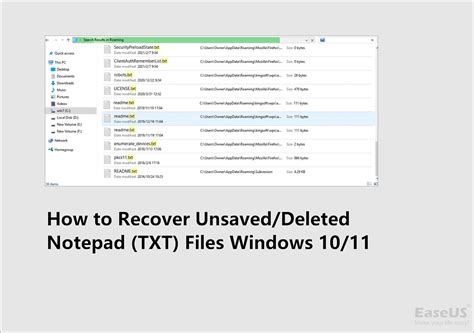 How To Recover Unsaved Notepad Files On Windows 10 11 Easeus