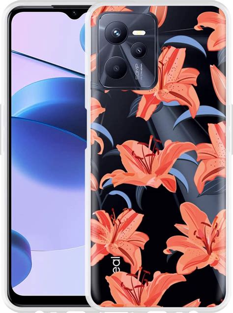 Realme C35 Hoesje Flowers Designed By Cazy Bol