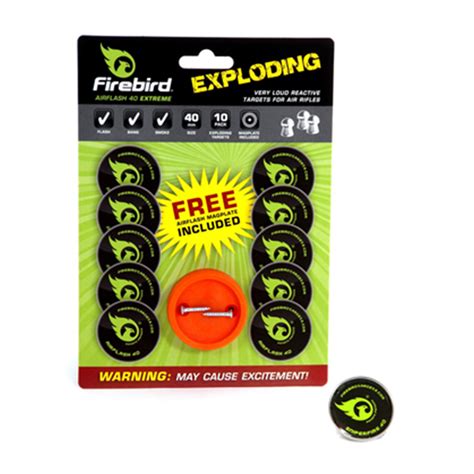 Firebird Airflash Extreme Exploding 40mm Targets - 10 Pack 31601 ...