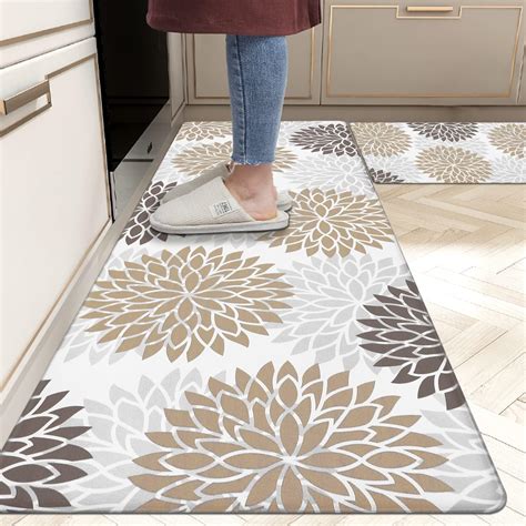 Amazon HEBE Anti Fatigue Kitchen Rug Sets 2 Piece Non Slip Kitchen