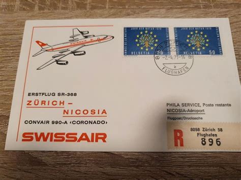 Erstflug Z Rich Nicosia Swissair Kaufen Auf Ricardo