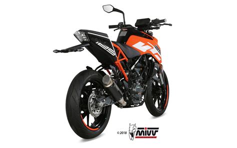 Scarico KTM 125 DUKE Mivv GP PRO Inox Nero KT 019 LXBP Mivv