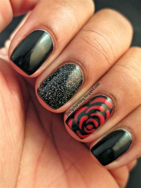 45 Stylish Red And Black Nail Designs 2022