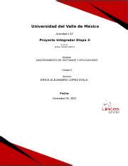 A Eala Docx Universidad Del Valle De M Xico Actividad