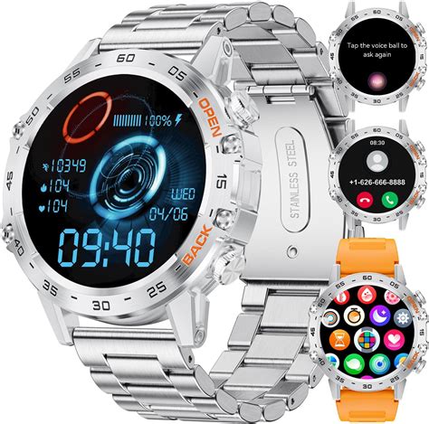 Sunkta Montre Connect E Homme Avec Appel Bluetooth Pour Android Ios