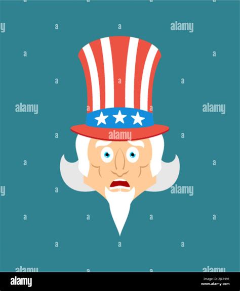 Uncle Sam Scared Omg Emotion Oh My God Emoji Frightened Uncle Sam