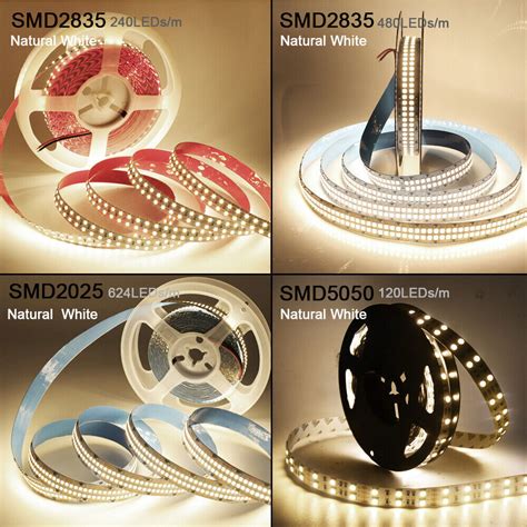 5M Double Row Flexible LED Strip Light 2835 5050 2025 SMD 480LEDS M