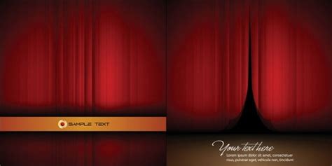 Vector Beautiful Curtains Vectors Images Graphic Art Designs In