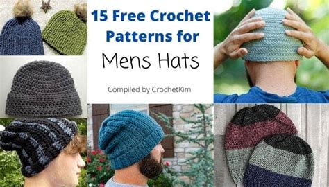 15 Mens Crochet Hat And Beanie Patterns All Free Crochetkim™