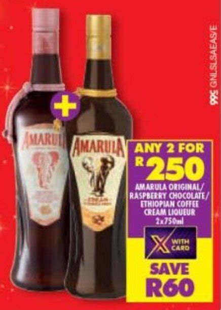 Amarula Original Baspberry Chocolate Ethiopian Coffee Cream Liqueur