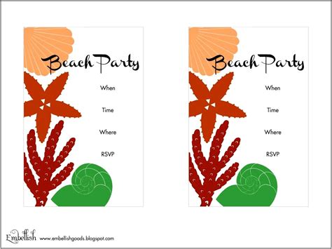 Free Printable Luau Party Invitations Templates Templates Resume