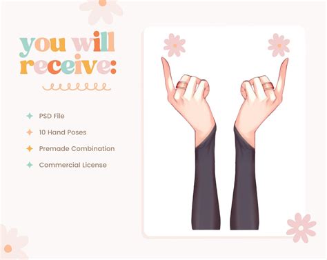 Vtuber Hand Asset Bundle Bundle Für Vtube Etsy