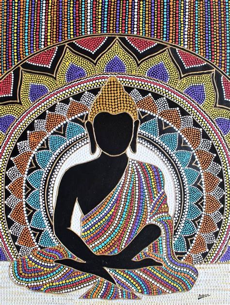 Buddha Mandala Painting | Buddha canvas art, Buddha art painting ...