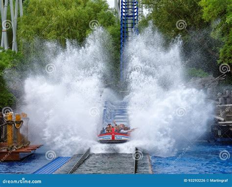 Water Ride Splash and Spray Zone Summer Season Family Fun Editorial ...