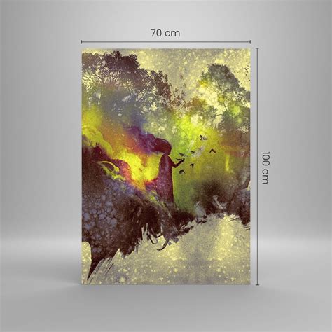 Impression Sur Verre X Cm Tableaux Image Visage Graphique