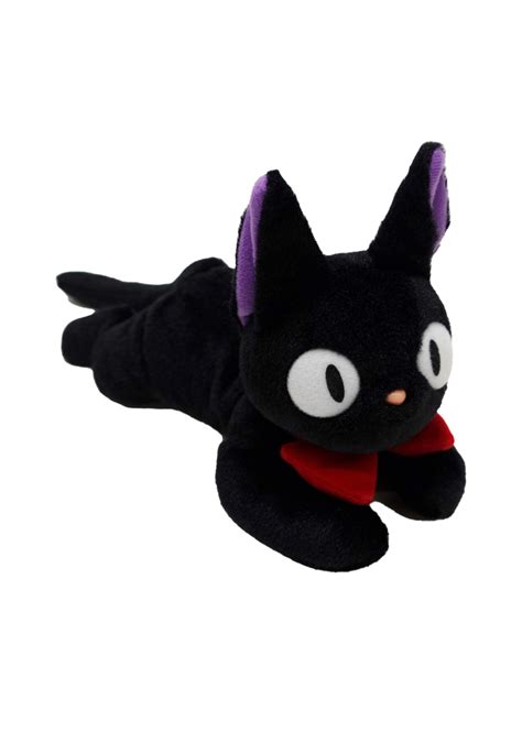 Studio Ghibli Plush: Kiki's Delivery Service - Jiji Laying down (M) [Sun Arrow] | Dorky Desires