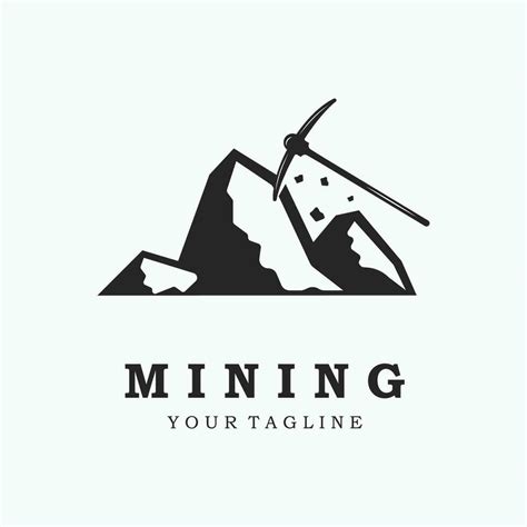 mining logo icon vector 28216656 Vector Art at Vecteezy