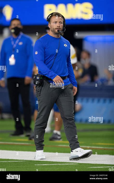 Los Angeles Rams Head Coach Sean Mcvay During An Nfl Preseason Football