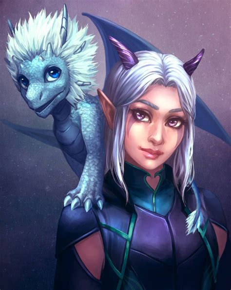 Rayla And Zym By Neirr Rayla Dragon Prince Prince Dragon Dragon