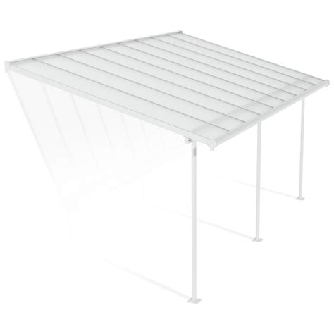 Palram Canopia Sierra 3 X 546m Patio Cover White Clear By Argos