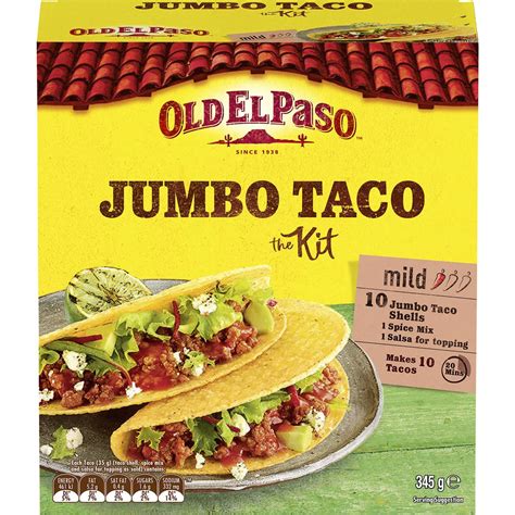 Calories In Old El Paso Jumbo Taco Kit Calcount