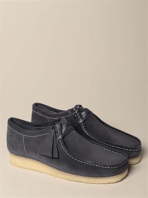 Clarks Mocassino Wallabee In Suede Inchiostro Mocassini Clarks 26154744 Online Su Giglio