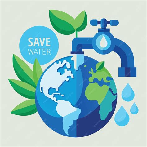 Premium Vector Every Drop Counts Save Water Save Earth Save Lives