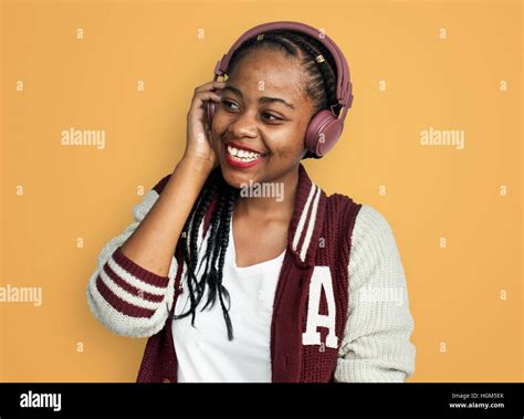 Person Listening Music Headphones Concept Stock Photo - Alamy