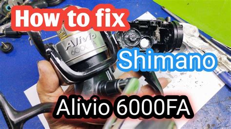 How To Fix Shimano Alivio 6000 FA Spinning Reel Shimano Alivio 6000 FA