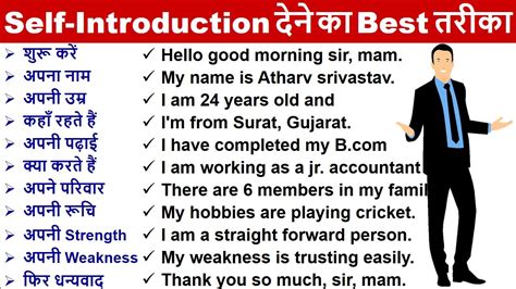 Self Introduction दन सख How to Introduce Yourself in English in