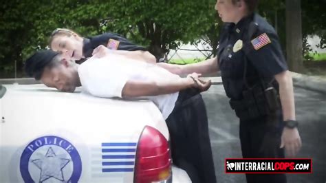 Interracial Hardcore Threesome In Public With Two Big Breast MILFs