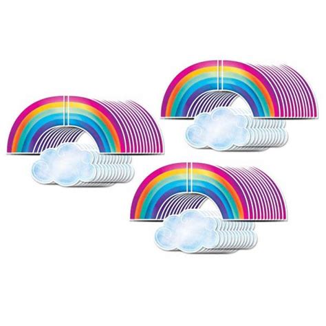 Teachersparadise Creative Teaching Press® Rainbows And Clouds 6 Designer Cut Outs 36 Per