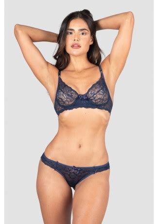 Conjunto Lingerie Esmeralda Preto Ref P A Kaisan