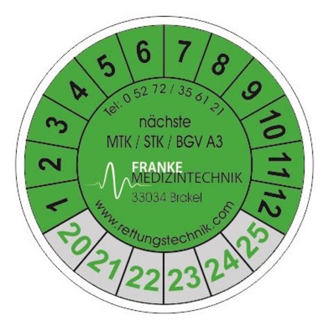 Franke Medizintechnik Kontrolle und Püfung der elektrischen