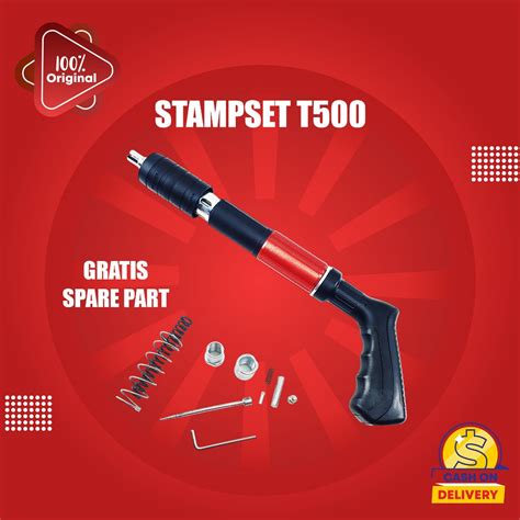 Jual Mini Stampset T500 Mesin Stamp Alat Tembak Paku Beton Besi Baja