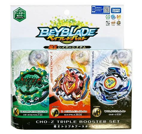 Genuine Takara Tomy Beyblade Burst B 121 Triple Booster Cho Z Custom