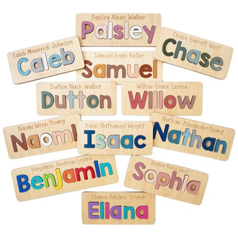 Name Puzzles - Etsy