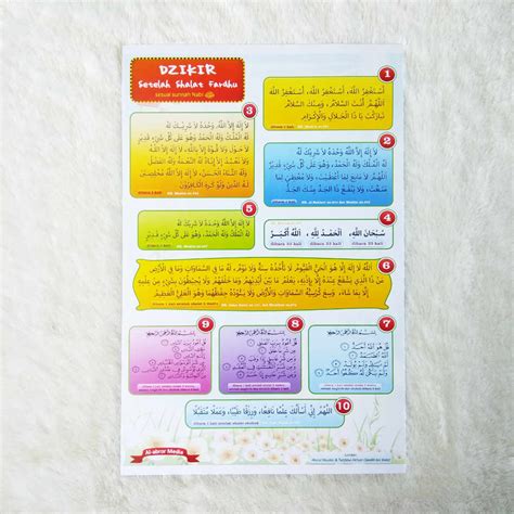 Poster Dzikir Setelah Shalat Fardhu Sesuai Sunnah Nabi